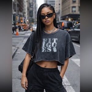 Vintage Fitigues cropped sweatshirt top XL